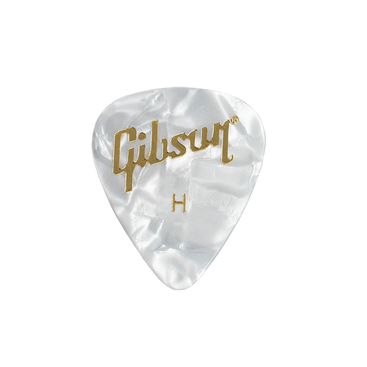 Gibson Pearloid White Picks, 12-Pack - Image 2