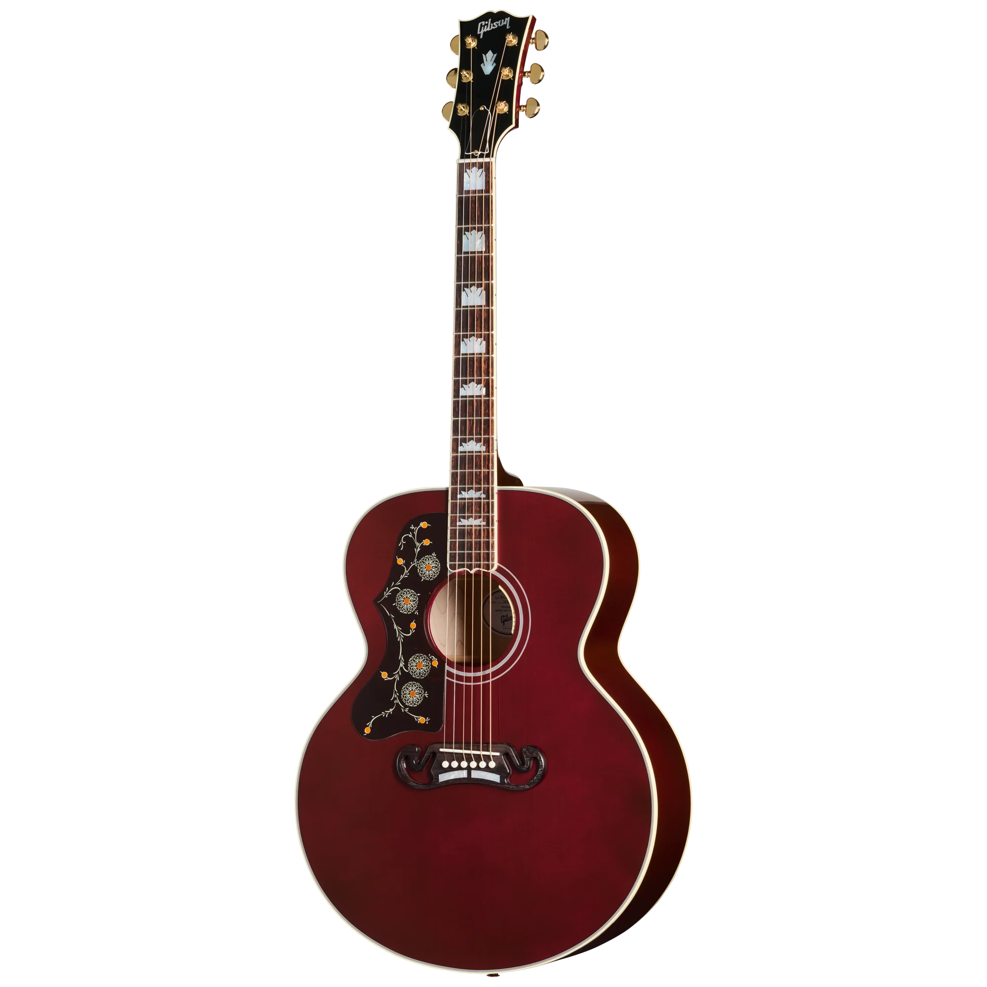 Gibson SJ-200 Standard, Left-Handed, Wine Red - Image 3