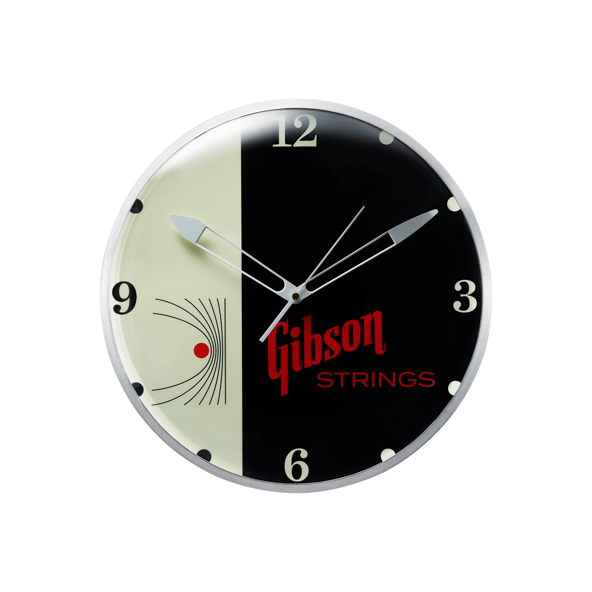 Gibson Vintage Lighted Wall Clock, Strings