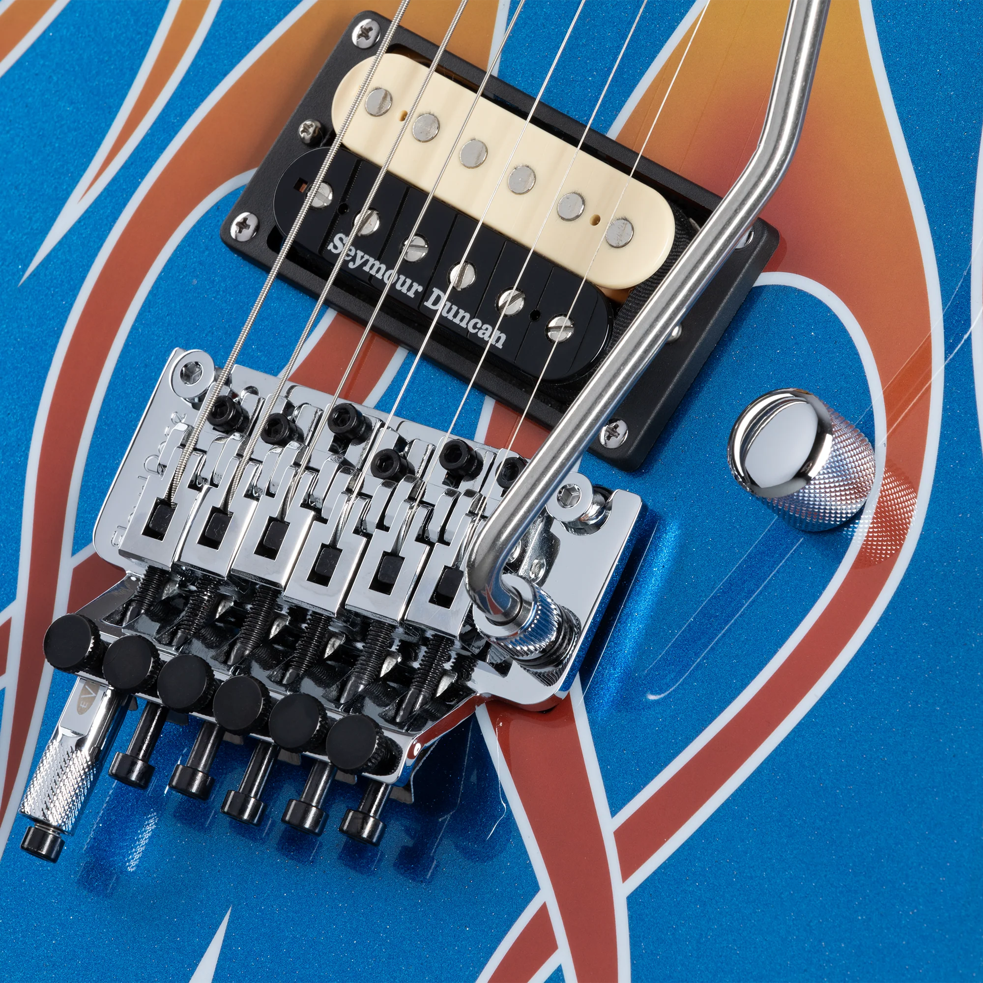 Kramer Baretta, Custom Graphics with EVH D-Tuna, Hot Rod - Image 8