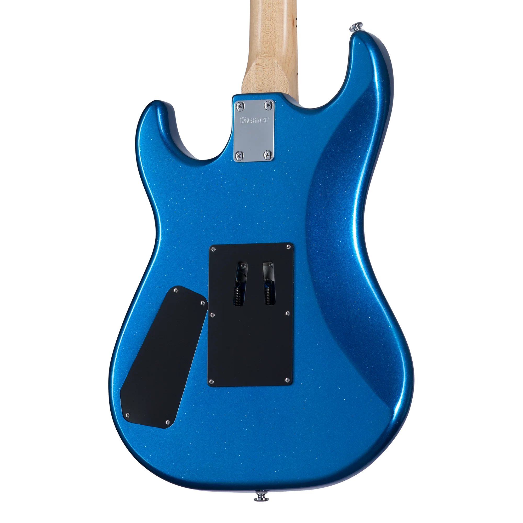 Kramer  Baretta, Custom Graphics, “White Lotus” (EVH® D-Tuna; Incl. Premium Soft Case), White Lotus Candy Blue - Image 2