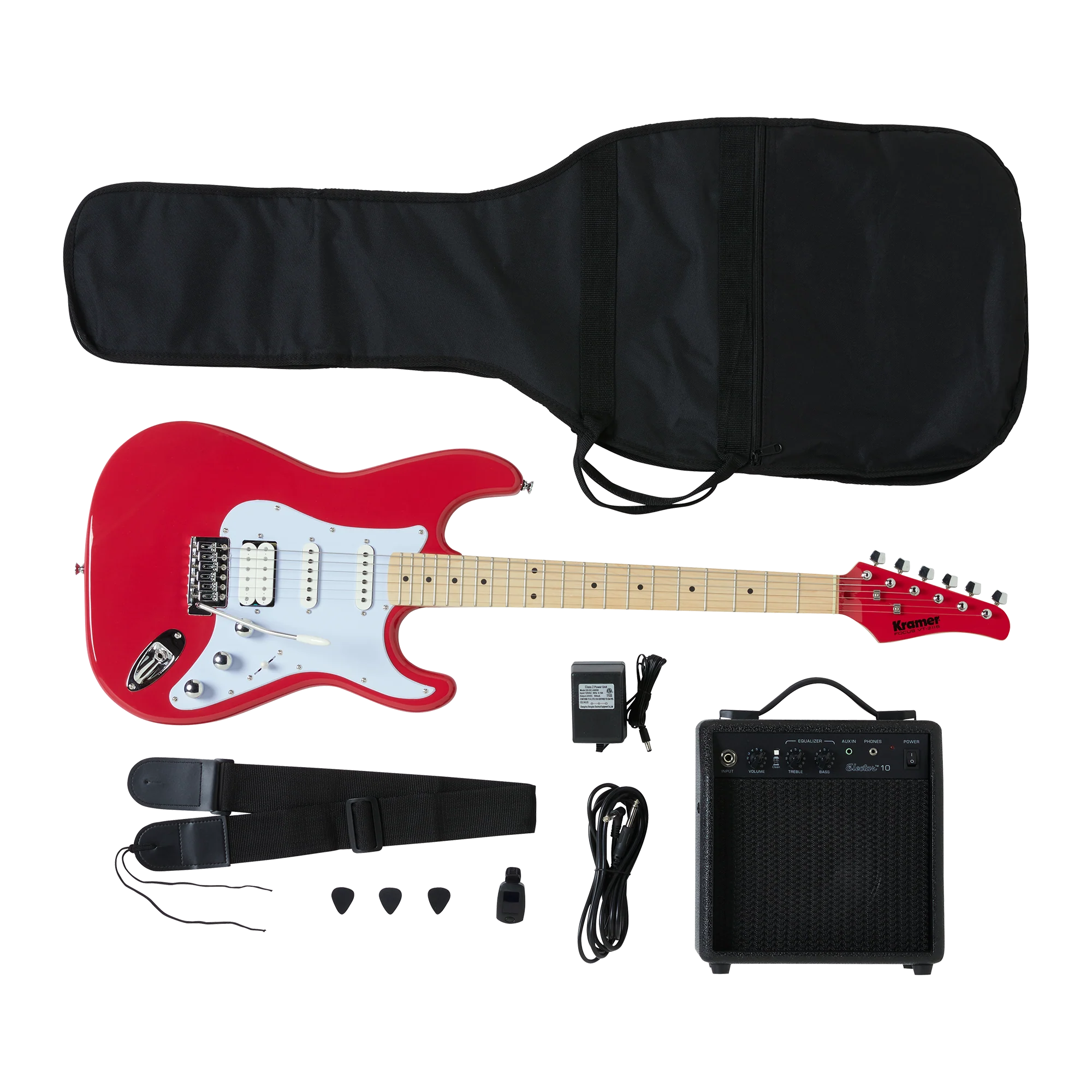 Kramer Focus Electric Guitar Player Pack, Red - Image 4