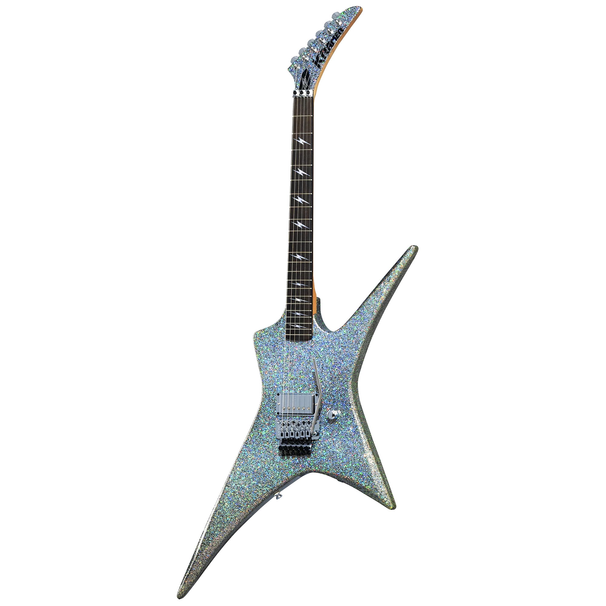 Kramer Lzzy Hale Voyager, Black Diamond Holographic Sparkle - Image 3