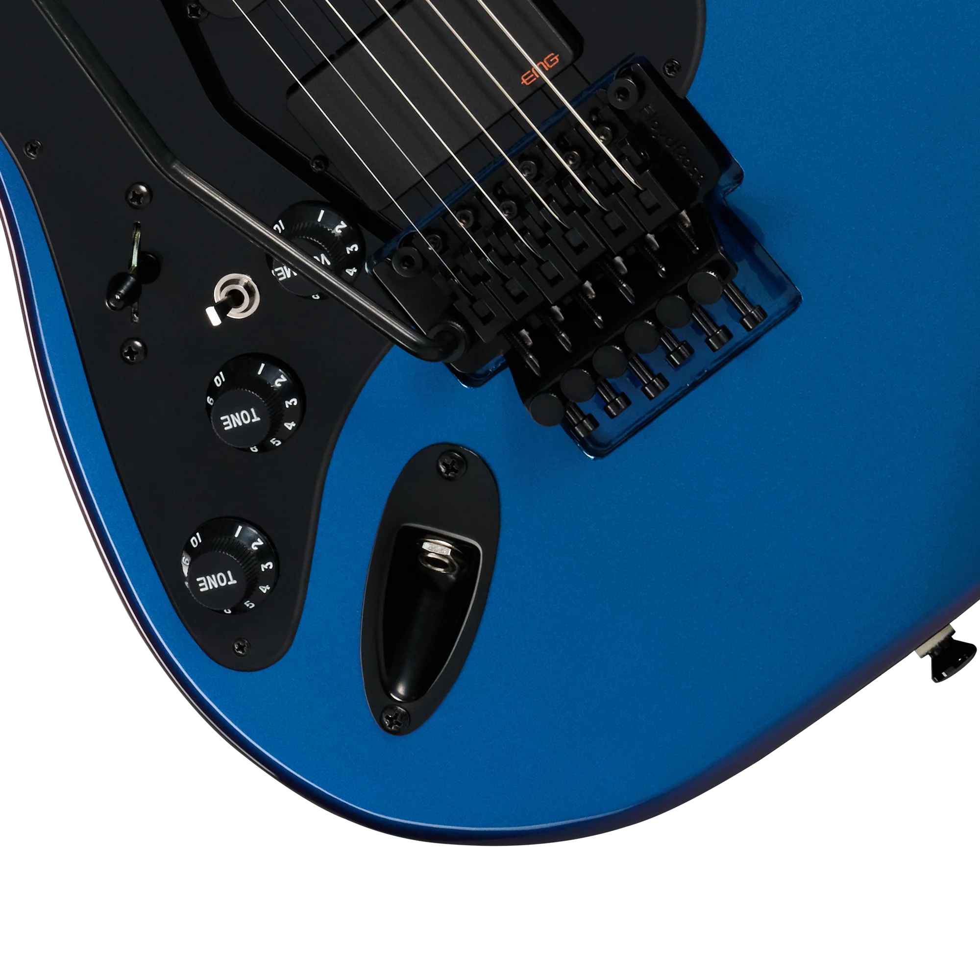 Kramer Pacer Deluxe 87 EMG, Left-Handed, Flip Flop Blue, Exclusive - Image 8