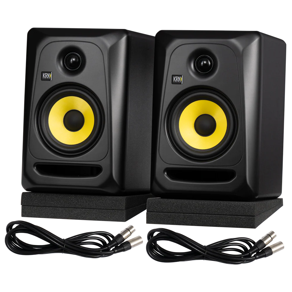 KRK Classic 5 Studio Monitor Pack UK, Black