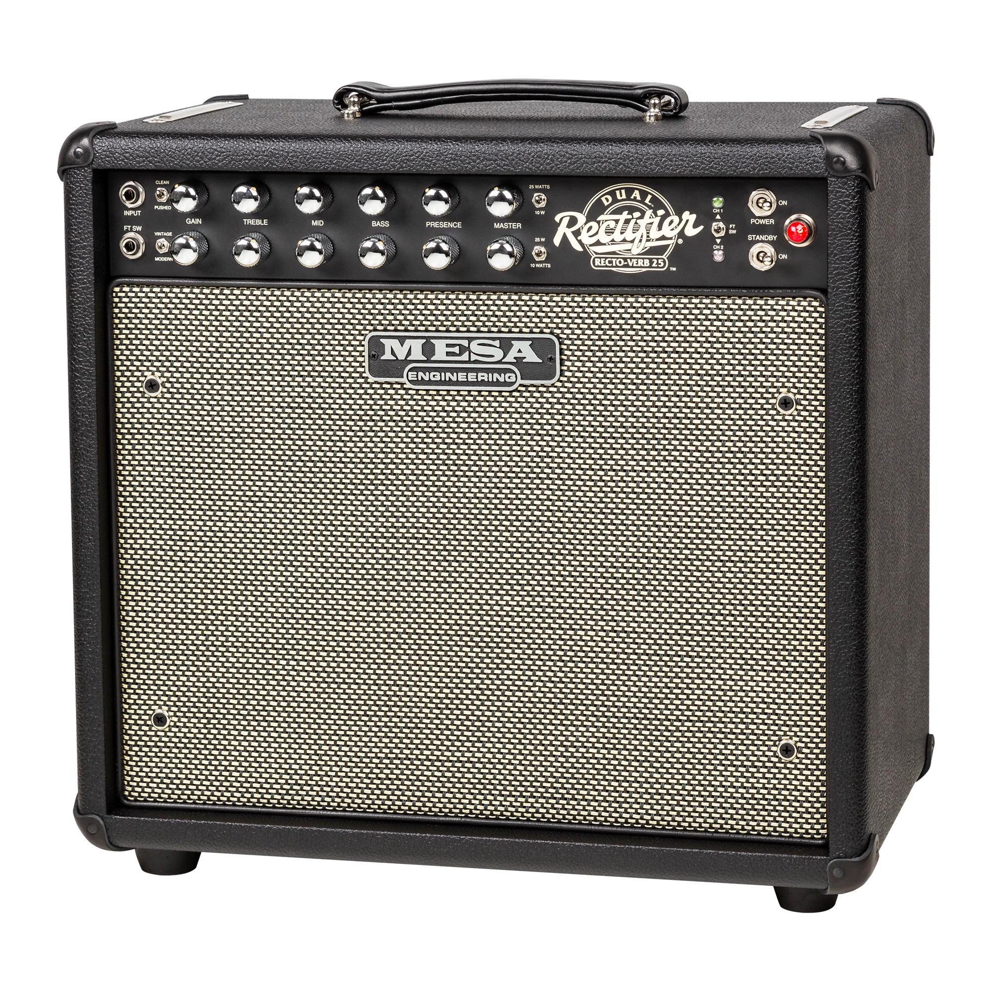 Mesa/Boogie Recto-Verb 25 1x12 Combo, Black Bronco - Image 4